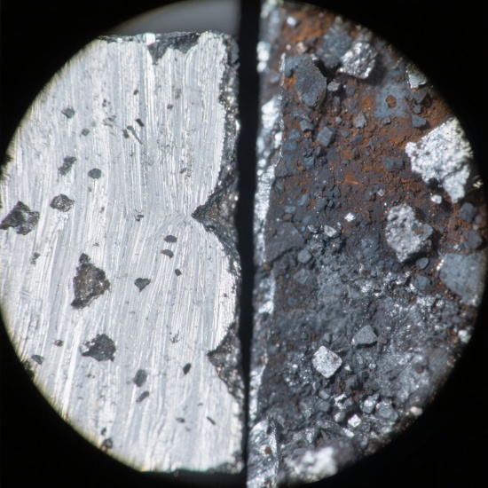 A_micrograph_comparing_the_inclusion_structures_of_steel_made_with_HBI_vs._pig_iron,_showing_cleaner_matrix_with_HBI.jpg